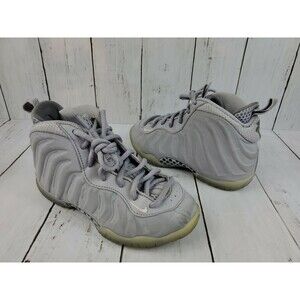 Nike Little Posite One PREM PS Wolf Grey White Cool 807199 007 Sz 12c